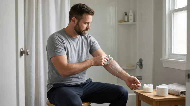 Step 4: Deep Tissue Manipulation with Gua Sha