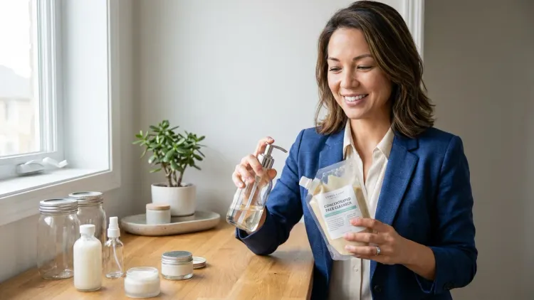 Step 4: Prioritize Refillable and Concentrated Formulas