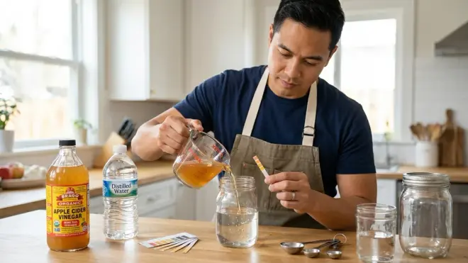 Step 2: Prepare pH-Adjusted Apple Cider Vinegar Toner