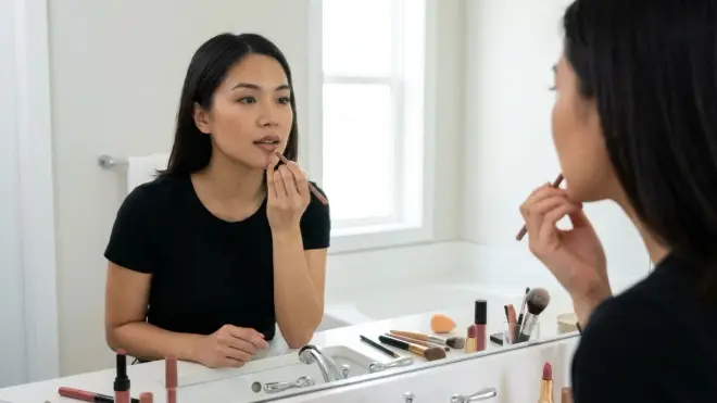 Step 7: Finish Lips Using the Blur-Line-Fill Method