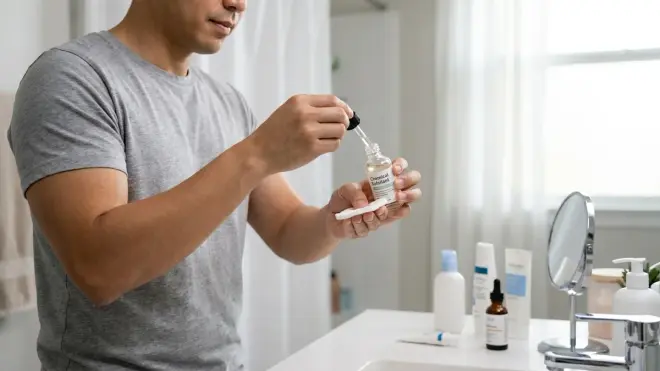 Step 2: Apply Chemical Exfoliants First (When Using Them)