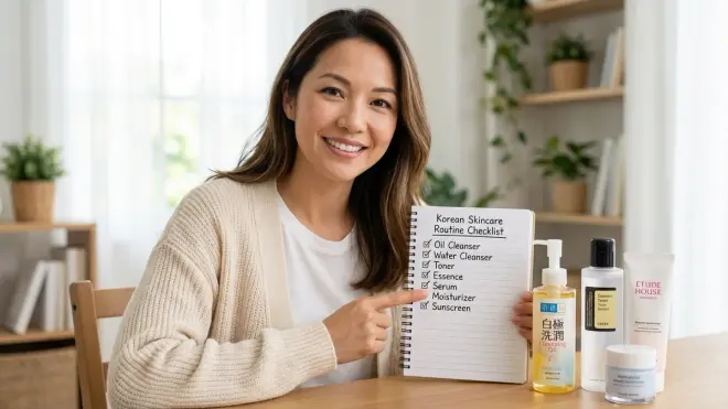 Korean Skincare Routine Checklist for Dry and Mature Skin