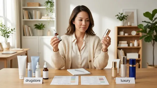 What's the difference between drugstore and luxury peptide serums?