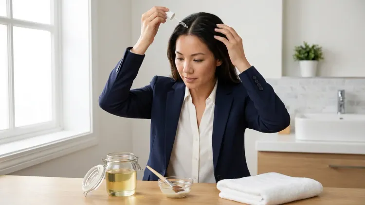 Step 1: Pre-Cleanse Scalp Treatments (5-10 Minutes, 1-2x Per Week)